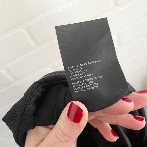 Club Monaco Dress Culotte Trouser pants Crop Bermuda Wide leg Darted Black 00 - Picture 15 of 15